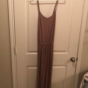 Tan strappy jumpsuit - NWT!